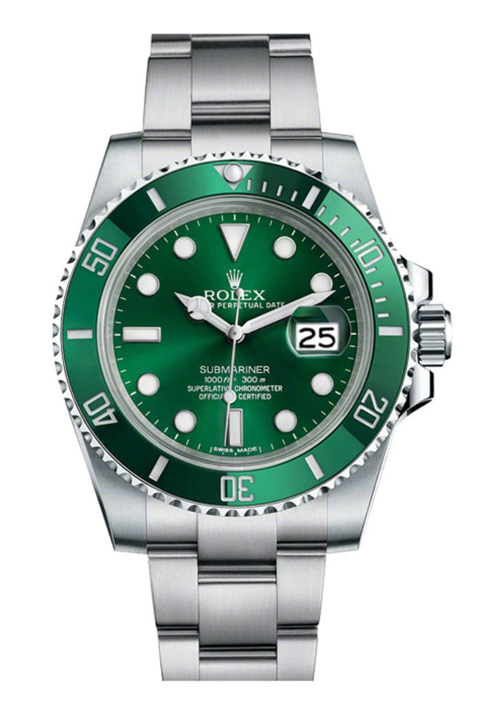 Rolex Submariner "Hulk" 40mm Stainless Steel Green Dial Green Bezel - 116610LV - Mint 2018
