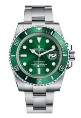 Rolex Submariner "Hulk" 40mm Stainless Steel Green Dial Green Bezel  - 116610LV - Mint 2018