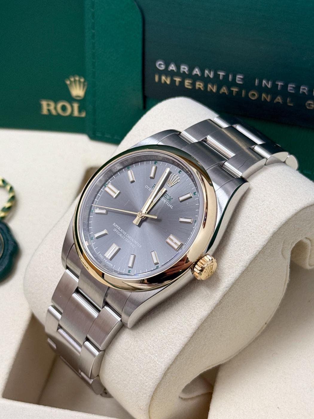 Rolex Oyster Perpetual 36 "100 Years" Slate Dial Yellow Rolesor Oyster Bracelet