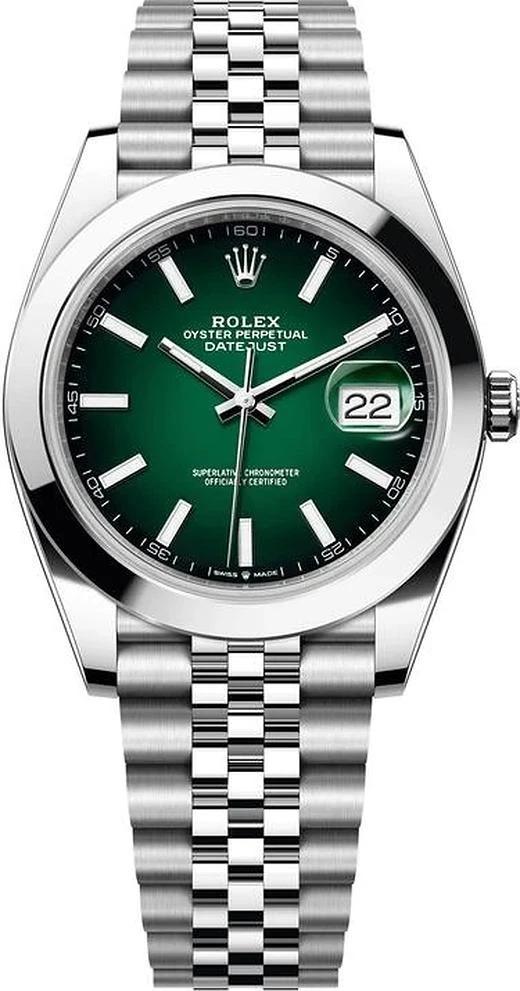 Rolex Datejust 41 Green Ombré Dial Jubilee Bracelet 126300 – New 2026