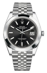 Rolex Datejust 41mm Smooth Bezel Black Index Dial Jubilee - 126300 - New 2025