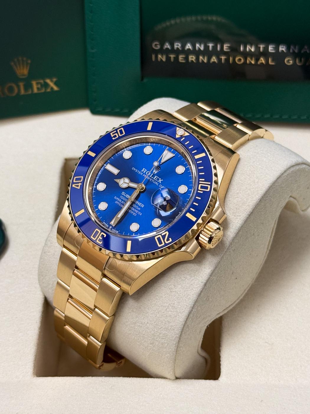 Rolex Submariner "Full Gold Bluesy" 41mm Yellow Gold Blue Dial Blue Bezel