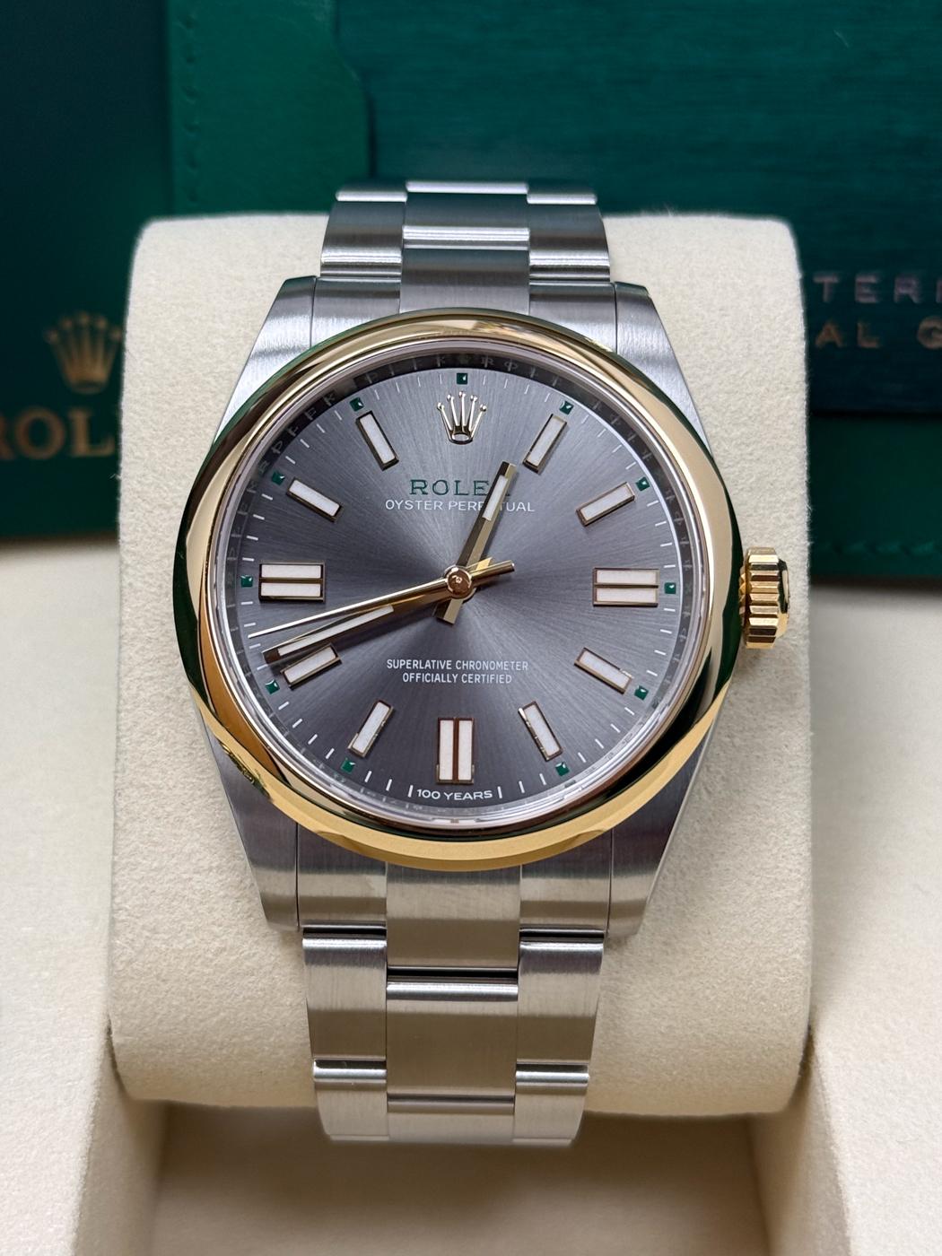 Rolex Oyster Perpetual 41 "100 Years" Slate Dial Yellow Rolesor 134303 – New 202
