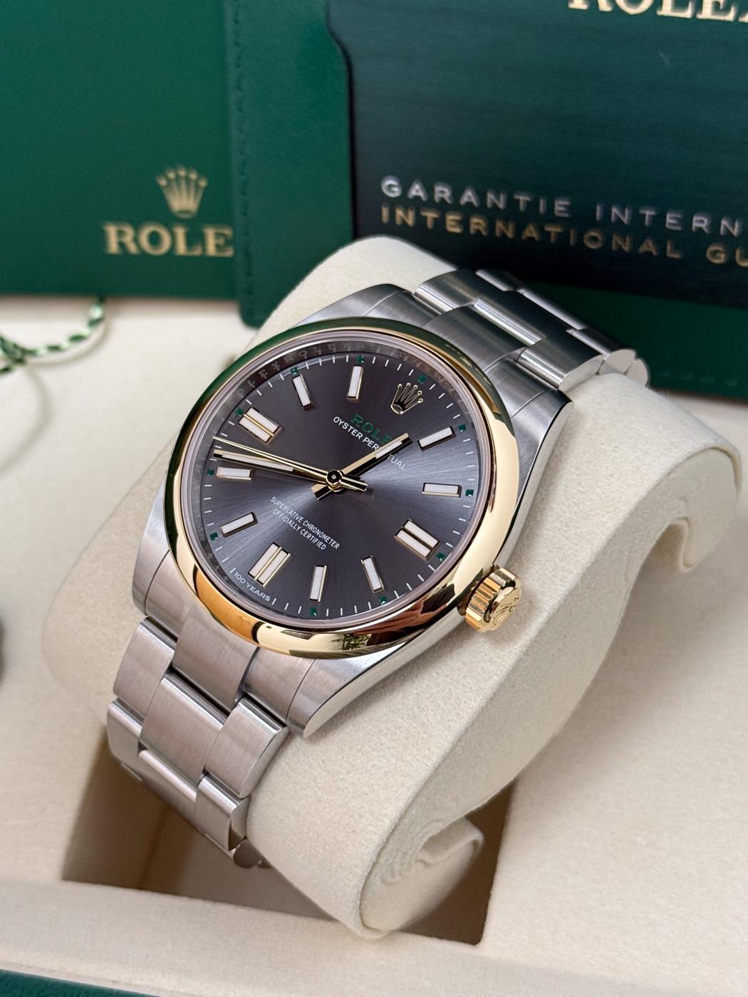 Rolex Oyster Perpetual 41 "100 Years" Slate Dial Yellow Rolesor 134303 – New 202