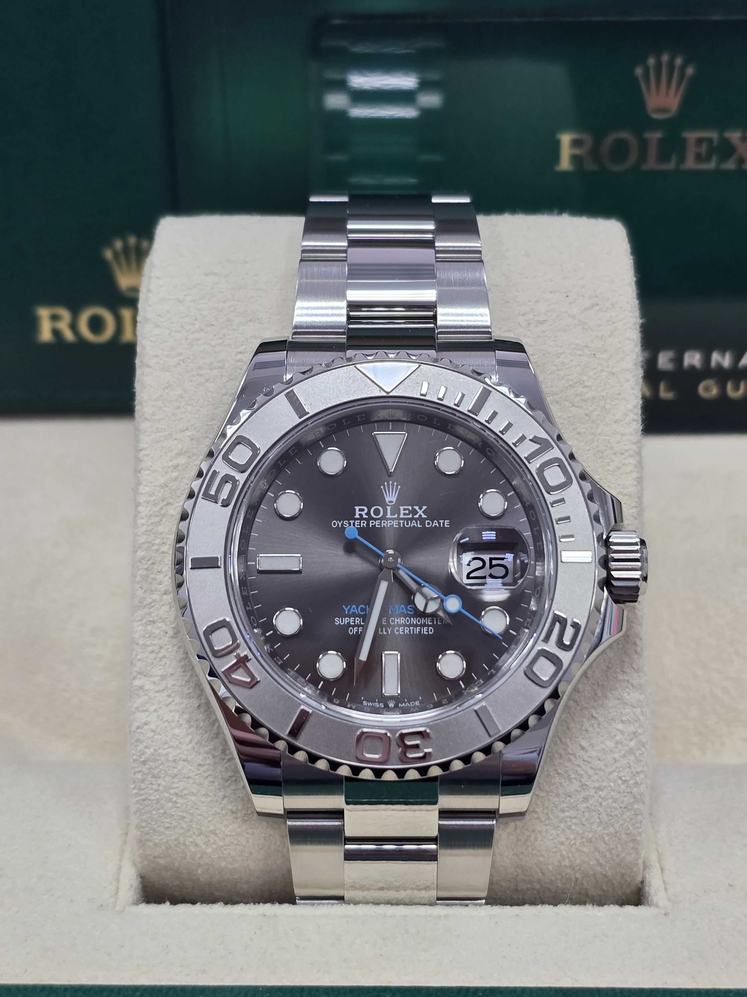 Rolex Yacht-Master 40mm Rhodium Dial Platinum Bezel Oyster Bracelet – 126622