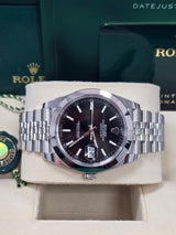 Rolex Datejust 41mm Smooth Bezel Black Index Dial Jubilee - 126300 - New 2025