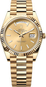 Rolex Day-Date "President" 40mm Yellow Gold Champagne Index Dial - 228238 - New 2025