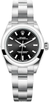 Rolex Oyster Perpetual 28mm Black Dial - 276200 - New 2025