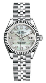Rolex Lady Datejust 28mm Mother of Pearl Diamond Dial Jubilee - 279174 - New 2025