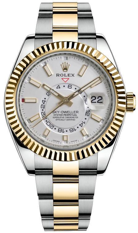 Rolex Sky-Dweller Two-tone 42mm White Dial Oyster - 326933 - 2023