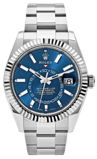 Rolex Sky-Dweller Stainless Steel Blue Dial Oyster - 326934 - 2017