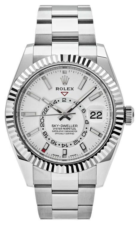 Rolex Sky-Dweller Stainless Steel White Dial Oyster - 326934