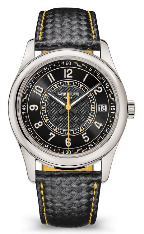 Patek Philippe Calatrava 18k White Gold 40mm "Yellow" Black Dial - 6007G-001