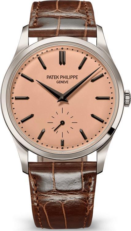 Patek Philippe Calatrava Platinum 38mm Rose Opaline Dial - 6196P-001