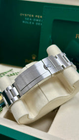 Back of Oyster Bracelet Showing Clasp and Crown Engraving – Deepsea 136660