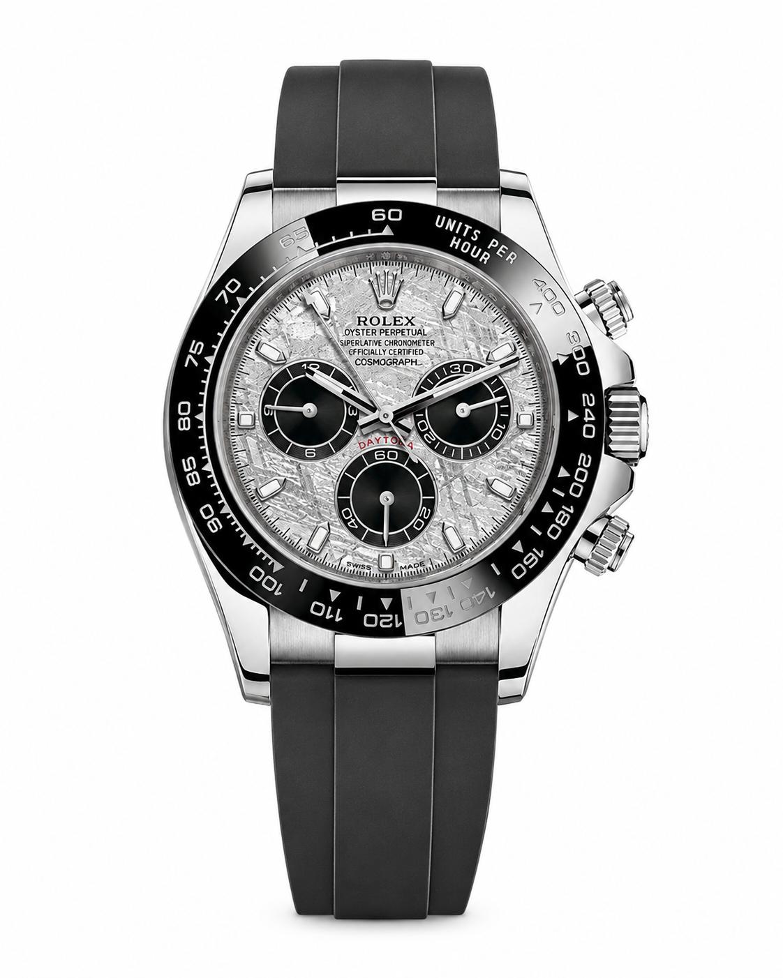 Rolex Daytona White Gold 40mm Meteorite Dial Oysterflex 116519LN