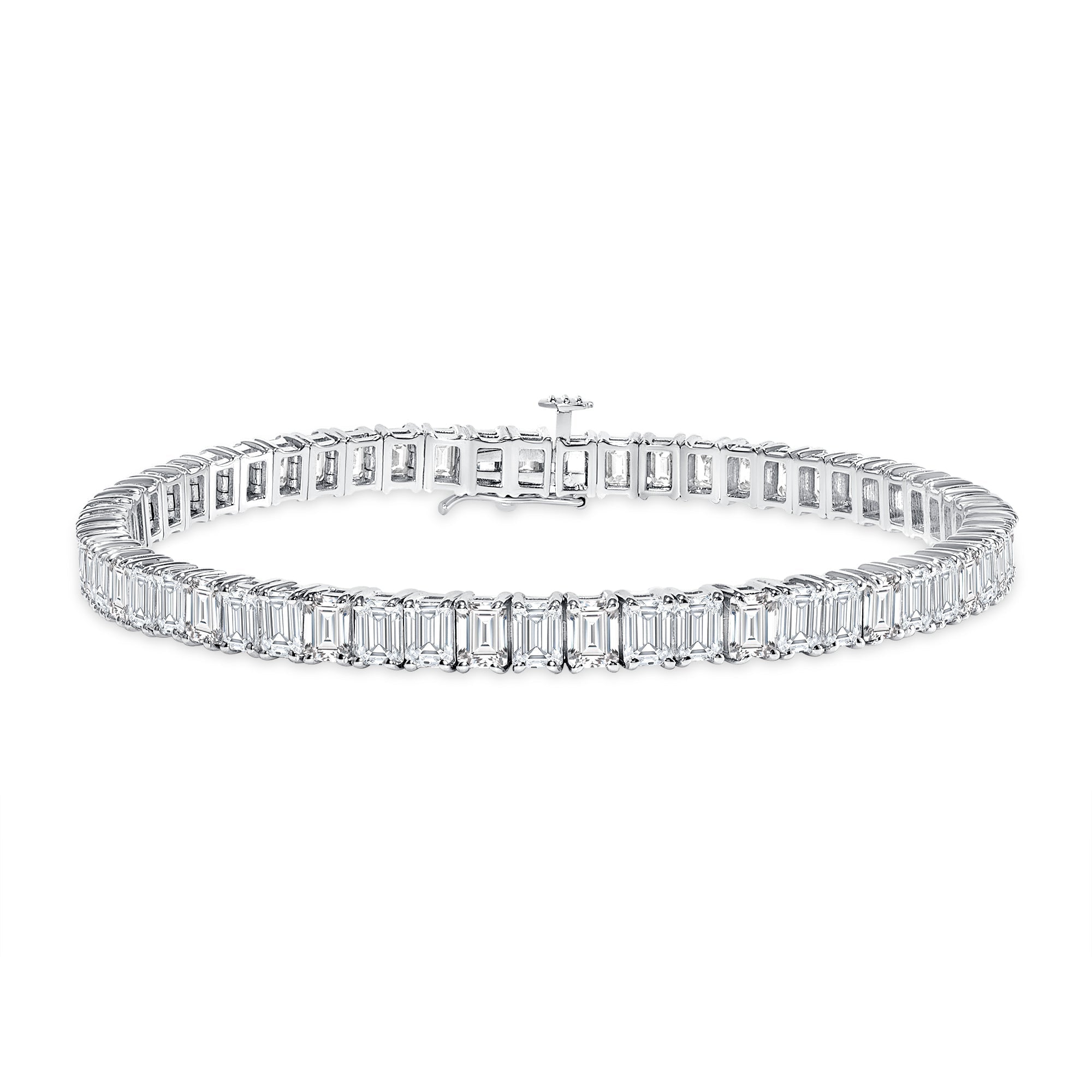 Diamond Tennis Bracelet - Emerald Cut Diamonds