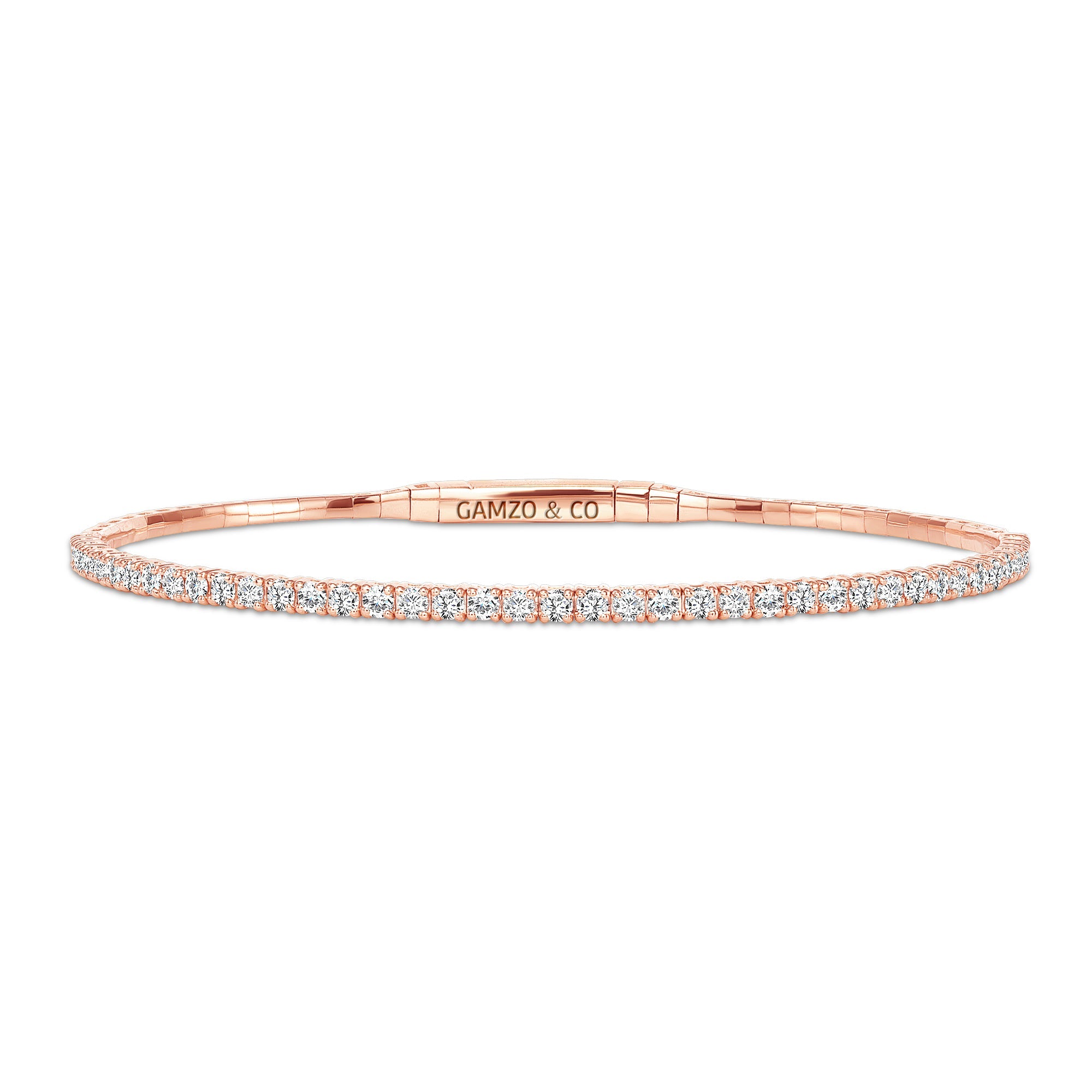 Rose Gold Diamond Bangle
