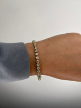 Lab Grown Diamond Tennis Bracelet - Bezel Set Round Cut