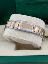 Rolex Datejust 41mm Two-Tone Yellow Gold Fluted Bezel Champagne Diamond Dial Oyster - 126333 - New 2025