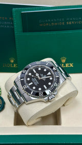 Rolex Submariner 41mm No Date Stainless Steel Black Dial Black Bezel  - 124060  - New 2025
