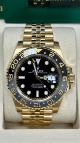 Rolex GMT-Master II 40mm Yellow Gold Jubilee Black Dial - 126718GRNR - New 2025