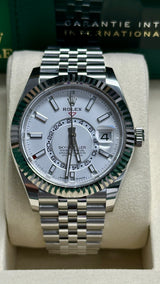 Rolex Sky-Dweller 42mm Stainless Steel White Dial Jubilee - 336934 - New 2025
