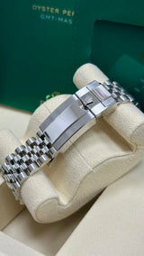 Rolex GMT-Master II 40mm Left-Handed Black Dial Green/Black Bezel Jubilee "Lefty Sprite" - 126720VTNR - New 2025