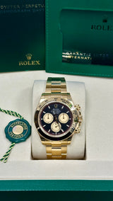 Rolex Cosmograph Daytona 40mm Yellow Gold "Paul Newman" Black Dial - 126508 - New 2025