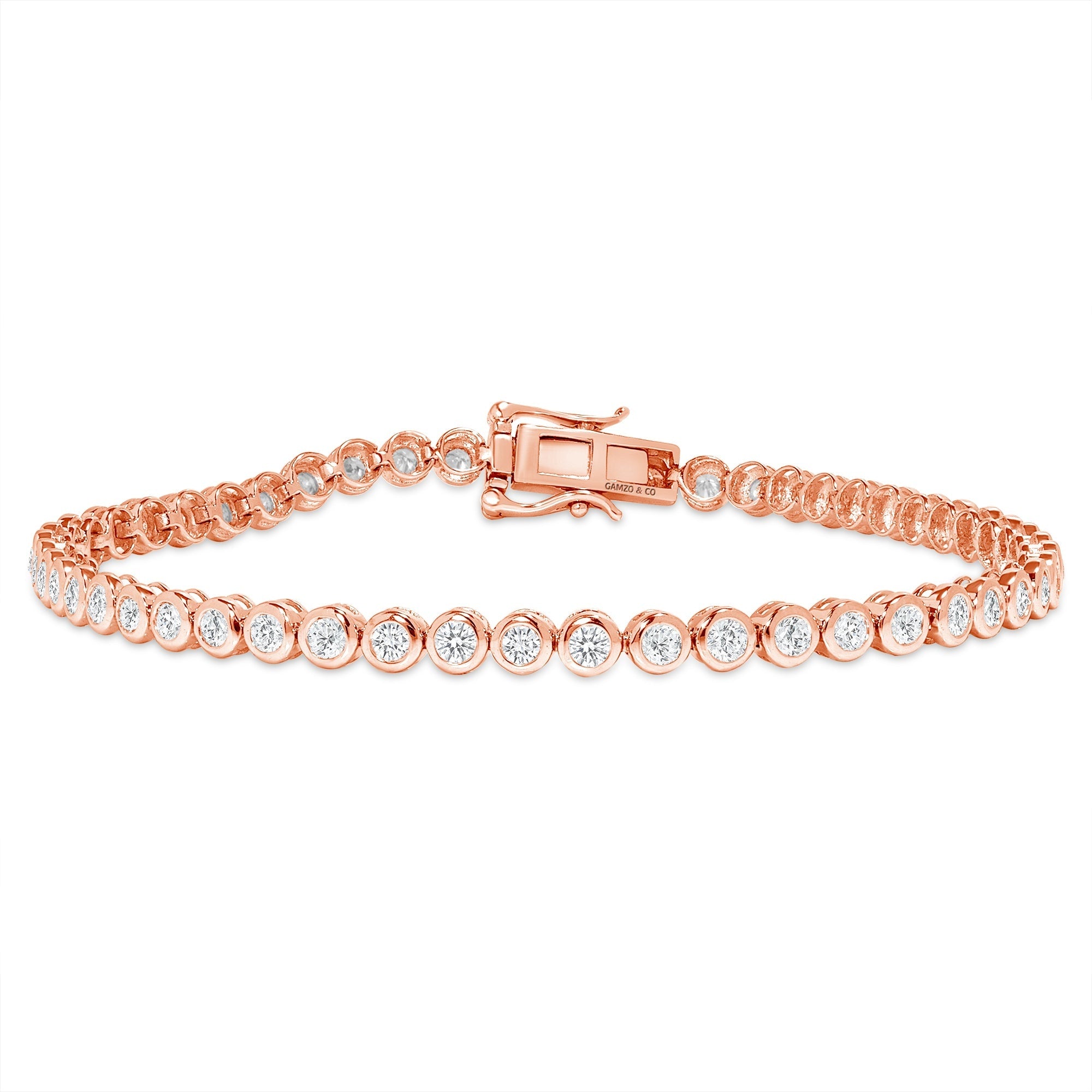 Natural Diamond Tennis Bracelet - Classic Round Cut