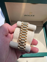 Rolex Day-Date "President" 36mm Yellow Gold White Roman Dial - 128238 - Brand New 2023