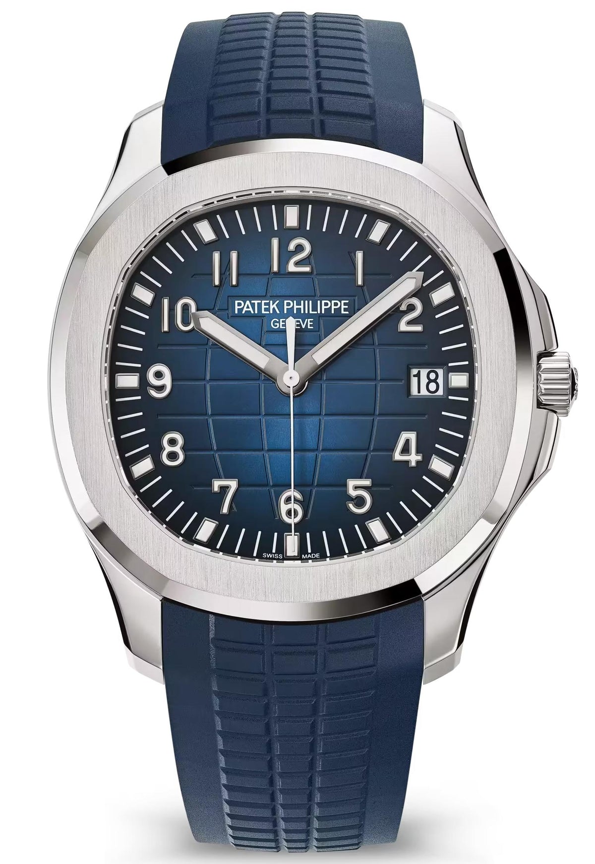 Patek Philippe Aquanaut 42.2mm White Gold Blue Dial – 5168G-001