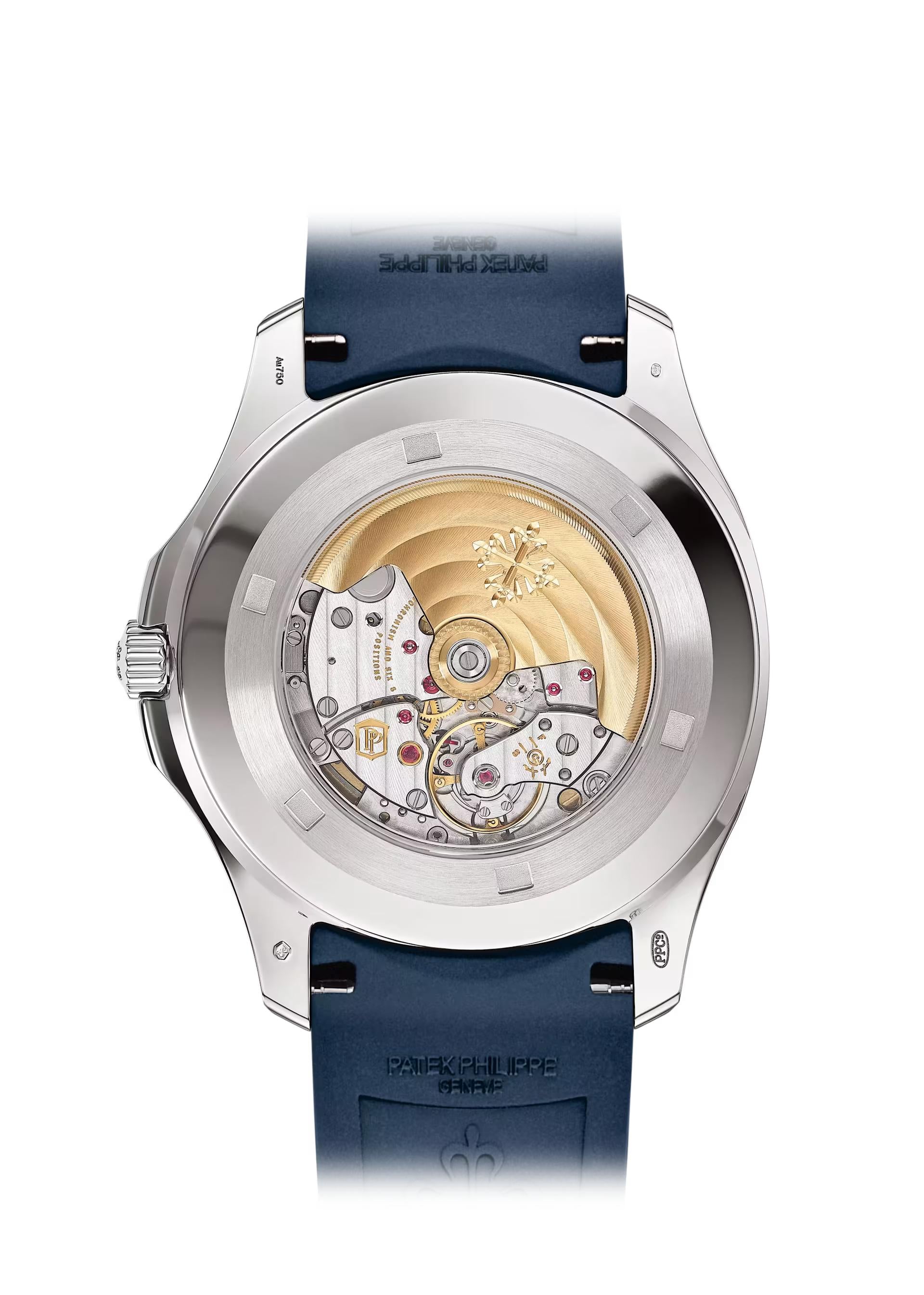 Patek Philippe Aquanaut 42.2mm White Gold Blue Dial – 5168G-001