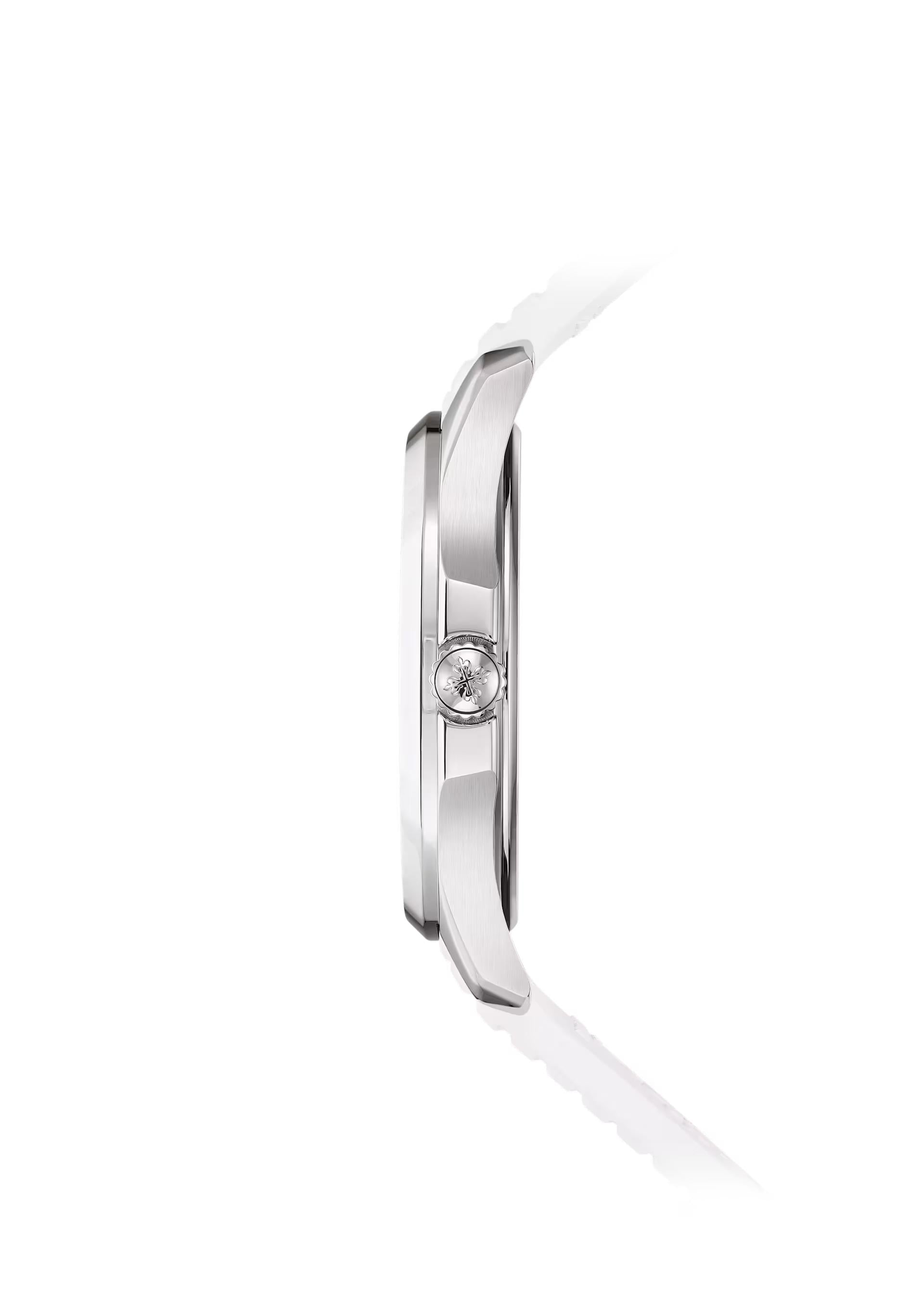 Patek Philippe Aquanaut Luce 38.8mm Stainless Steel Diamond Bezel White Dial