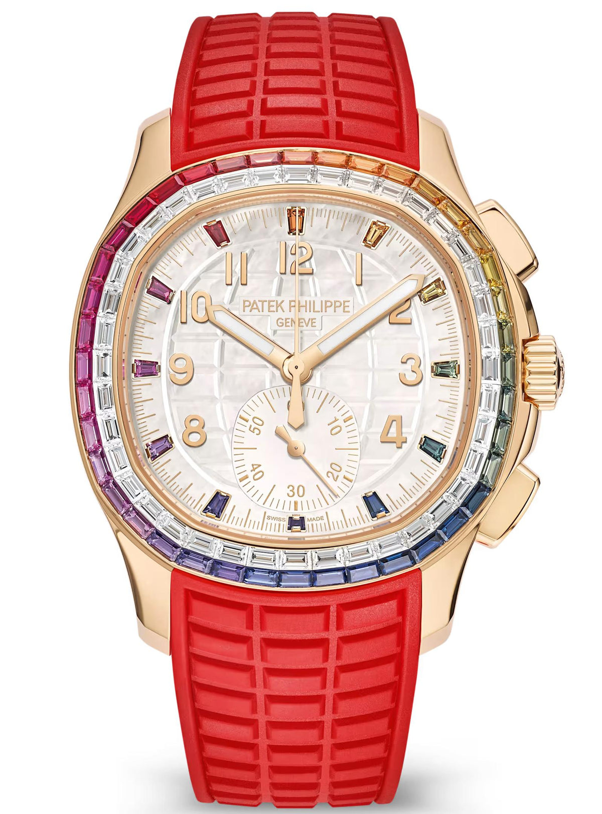 Patek Philippe Aquanaut Luce Rainbow Chronograph 39.9mm Rose Gold Diamond