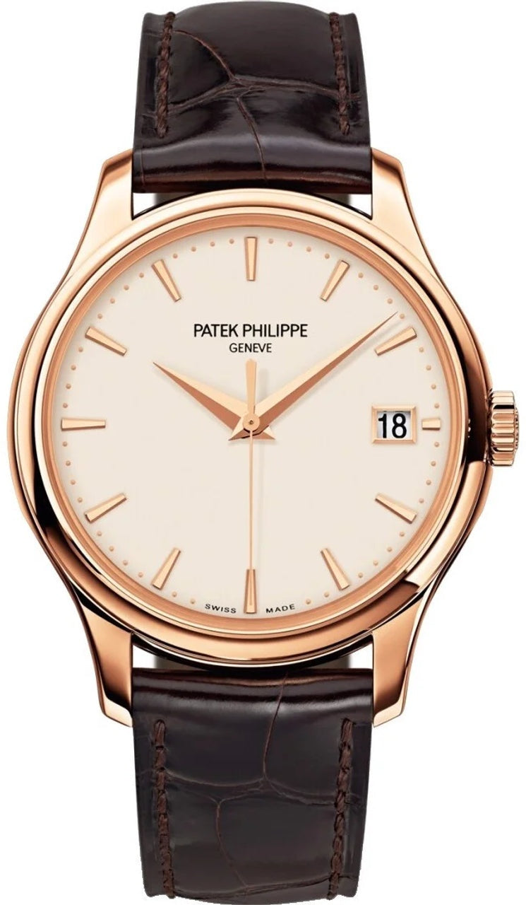 Patek Philippe Calatrava 18k Yellow Gold Leather Bracelet 5227R-001