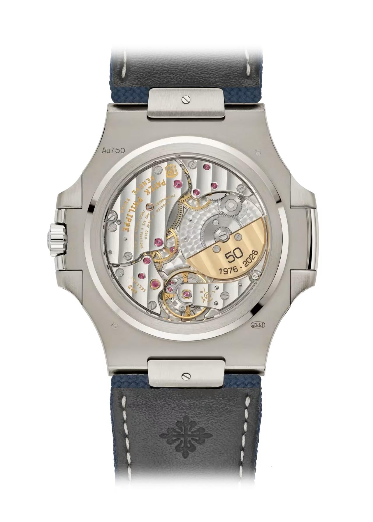 Patek Philippe Nautilus 50th Anniversary 41mm White Gold Blue Dial – 5810G-001