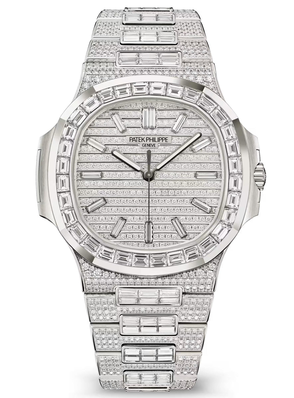 Patek Philippe Nautilus Haute Joaillerie 41mm White Gold Diamond Set Dial