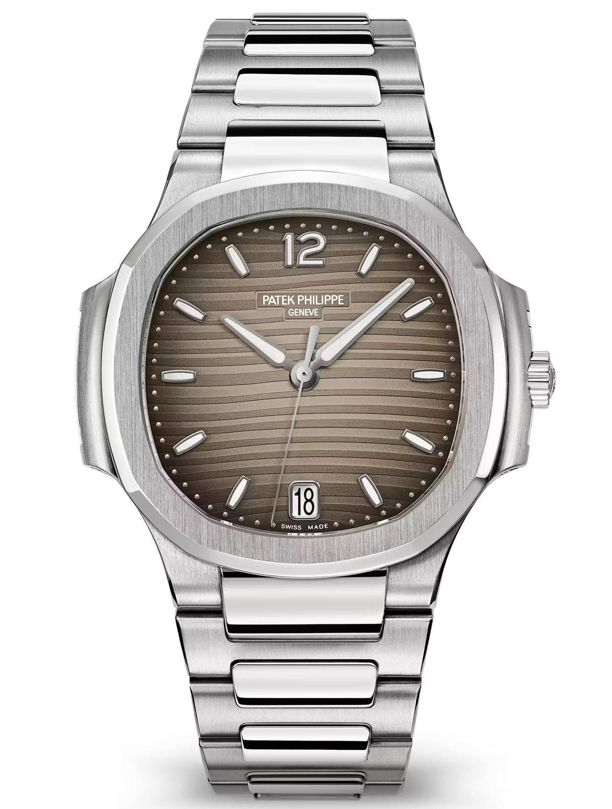 Patek Philippe Nautilus Ladies 35.2mm Steel Gray Opaline Dial – 7118/1A-011