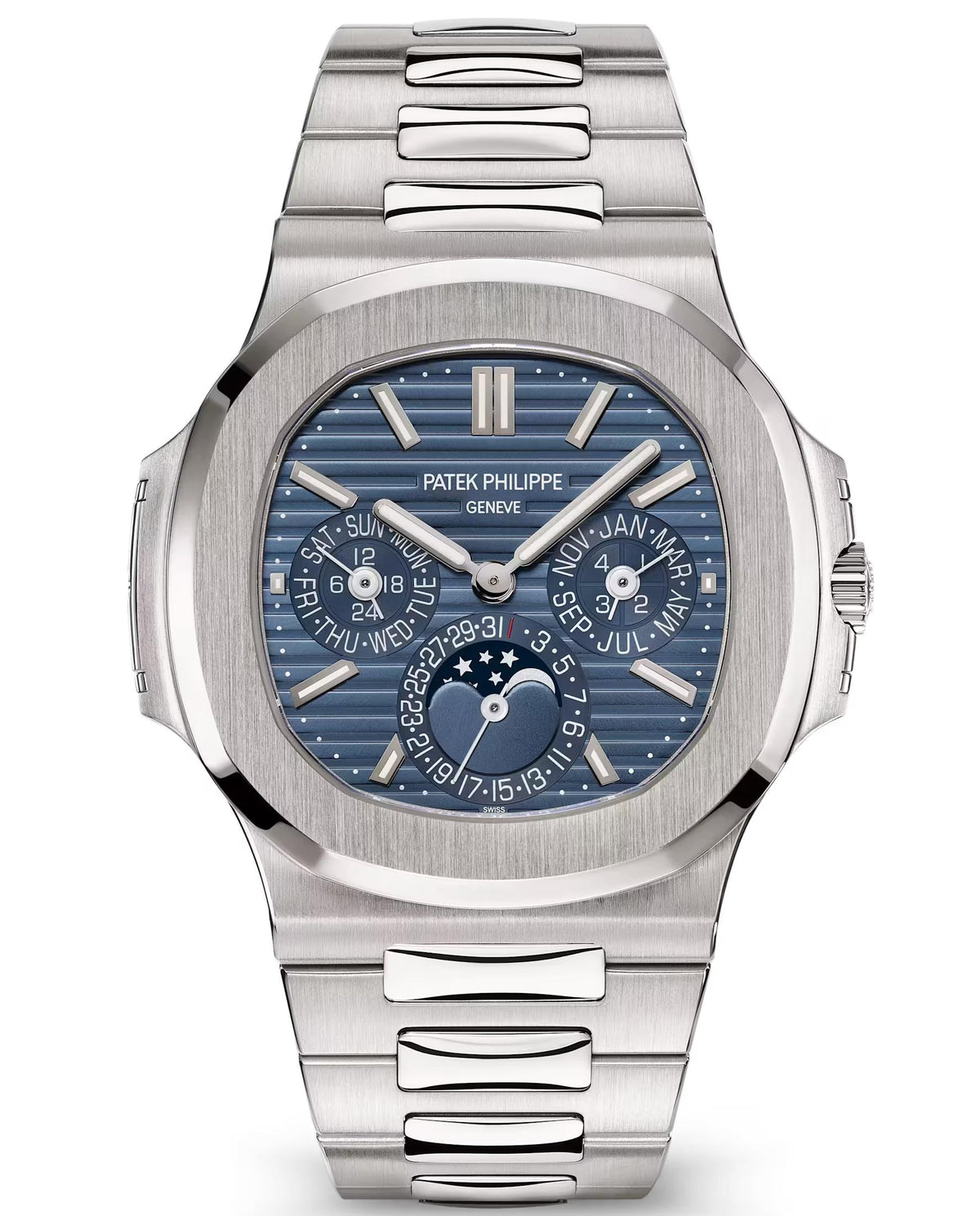 Patek Philippe Nautilus Perpetual Calendar 40mm White Gold Blue Dial 5740/1G-01
