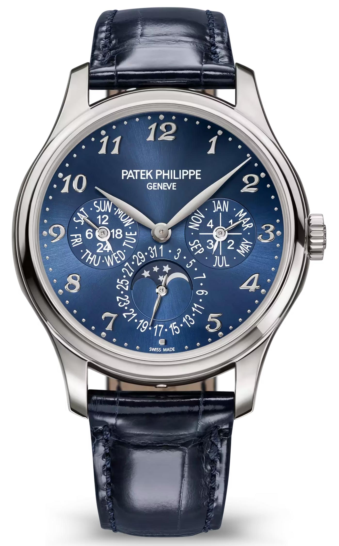 Patek Philippe Perpetual Calendar 39mm White Gold Blue Dial – 5327G-001