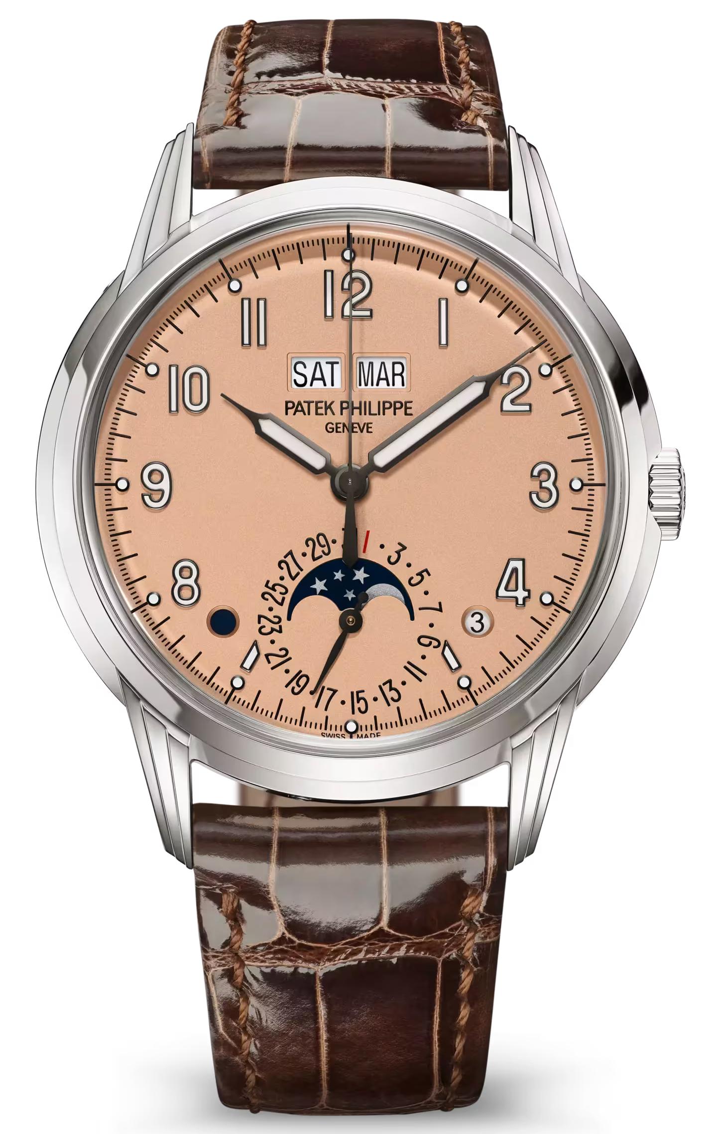 Patek Philippe Perpetual Calendar 40mm White Gold Rose-Gilt Opaline Dial