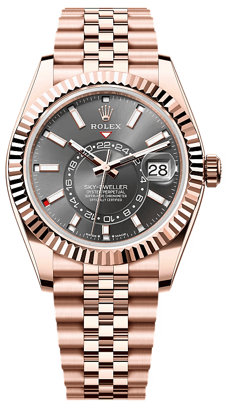 Rolex Sky-Dweller 42mm Everose Gold Rhodium Dial Jubilee Bracelet 336935 – New 2025 / 2026