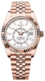 Rolex Sky-Dweller 42mm Rose Gold White Dial Jubilee - 336935 - New 2025