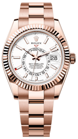 Rolex Sky-Dweller 42mm Rose Gold White Dial Oyster - 336935 - New 2025