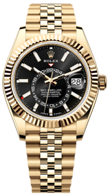 Rolex Sky-Dweller 42mm Yellow Gold Black Dial Jubilee - 336938 - New 2025
