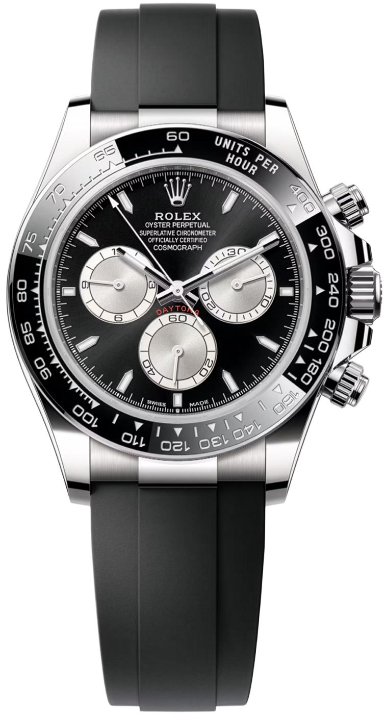Rolex Cosmograph Daytona "Baby Le Mans" 40mm White Gold Black Dial Oysterflex