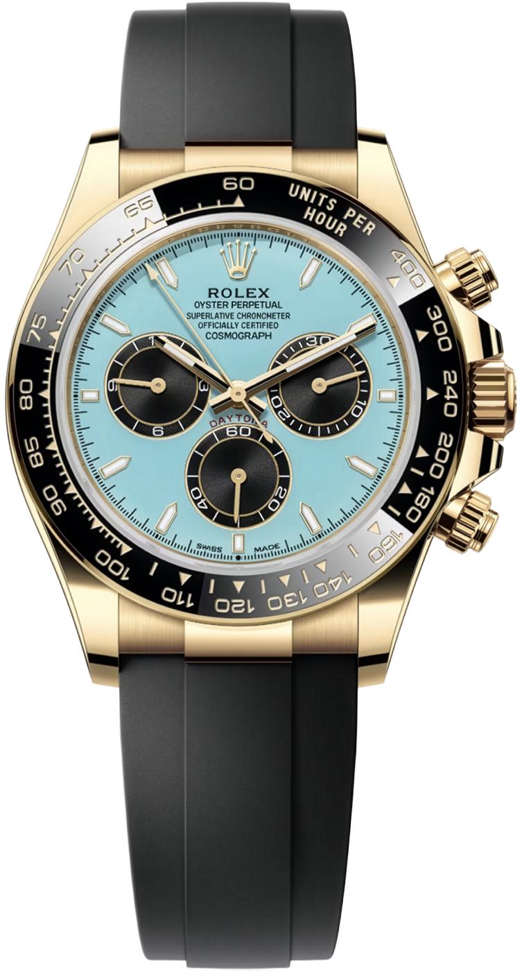Rolex Cosmograph Daytona "Tiffany" 40mm Yellow Gold Turquoise Blue and Black