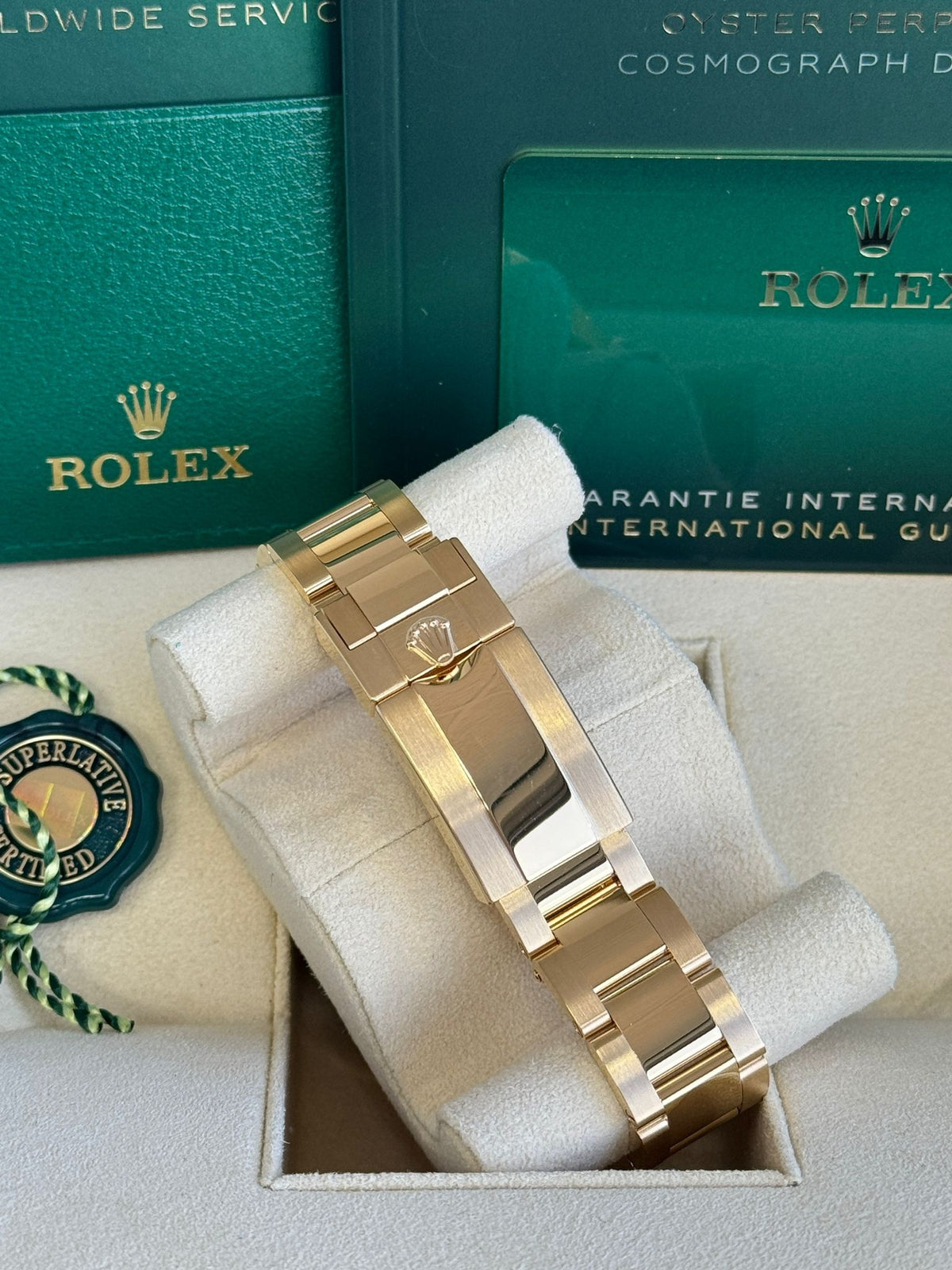 Rolex Cosmograph Daytona 40mm Yellow Gold Black Diamond Dial 126508