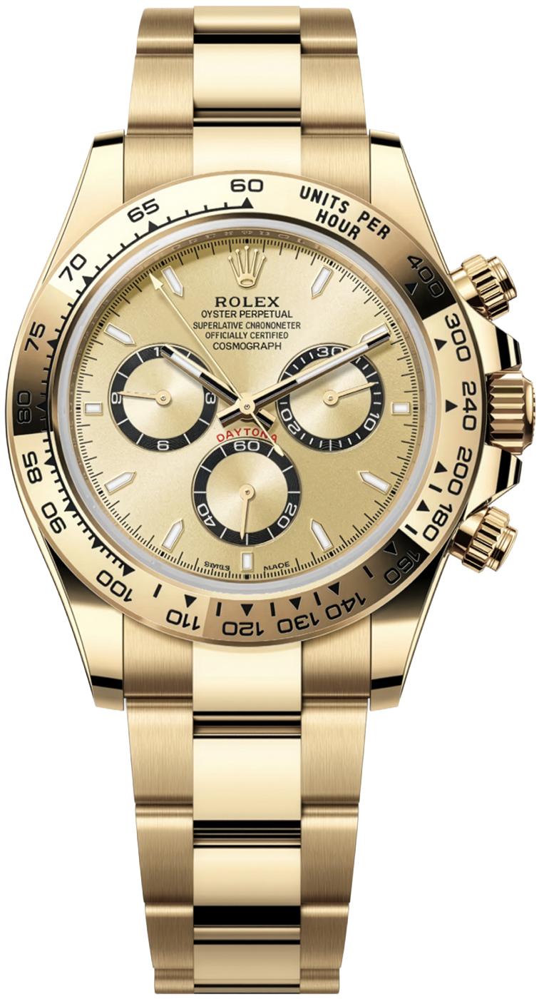 Rolex Cosmograph Daytona 40mm Yellow Gold Champagne Dial 126508